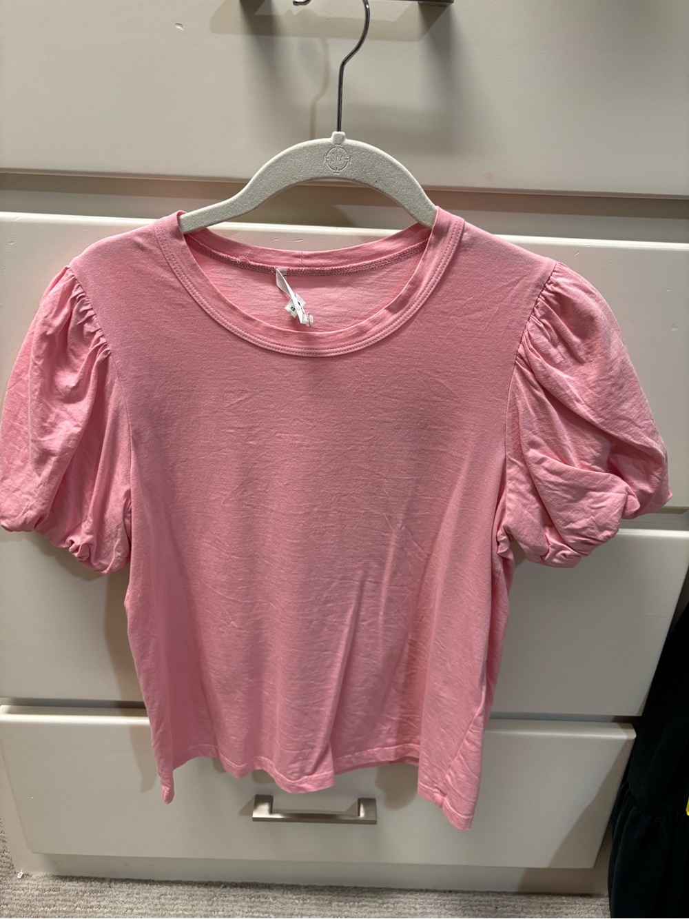 A.L.C. Pink Puff Sleeve Tee